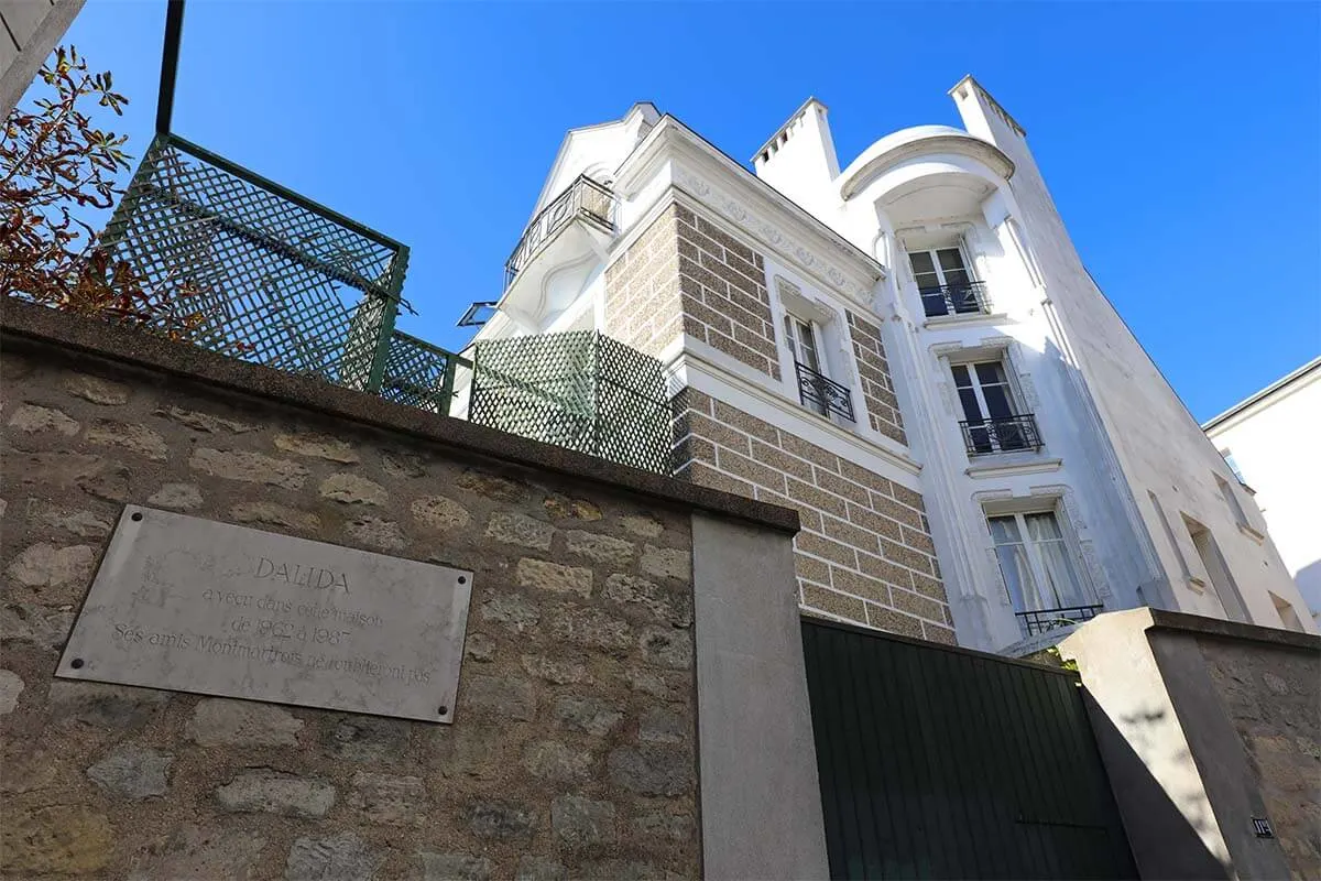 Dalida house in Montmartre Paris