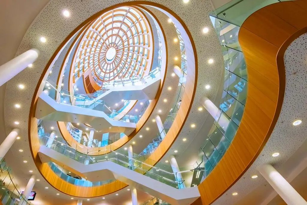 Interior of the Central Library in Liverpool UK