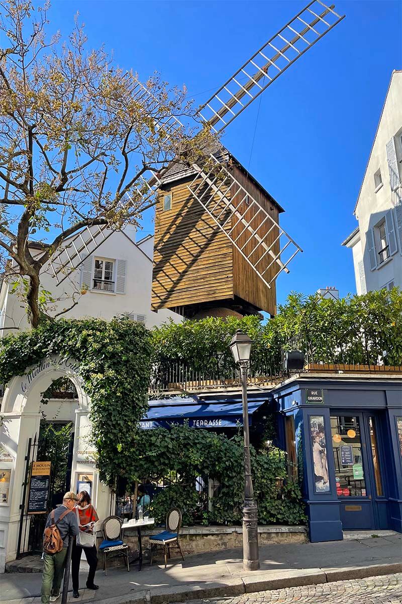 Le Moulin de la Galette - one of the authentic places to see in Montmarte village in Paris