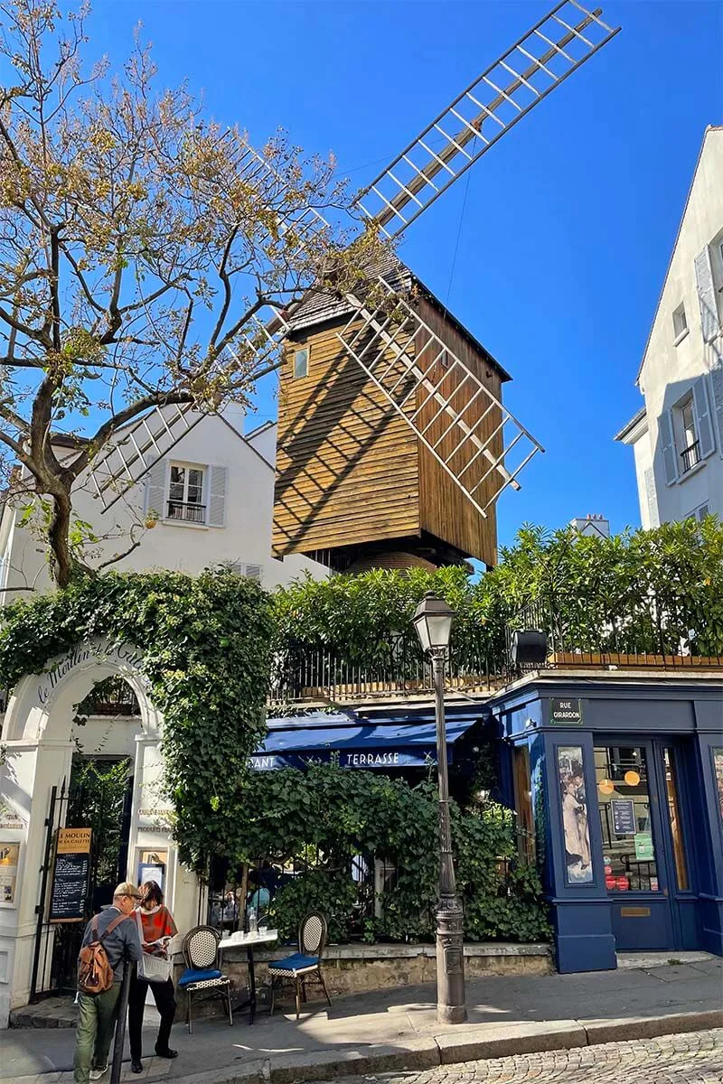 Le Moulin de la Galette - one of the authentic places to see in Montmarte village in Paris