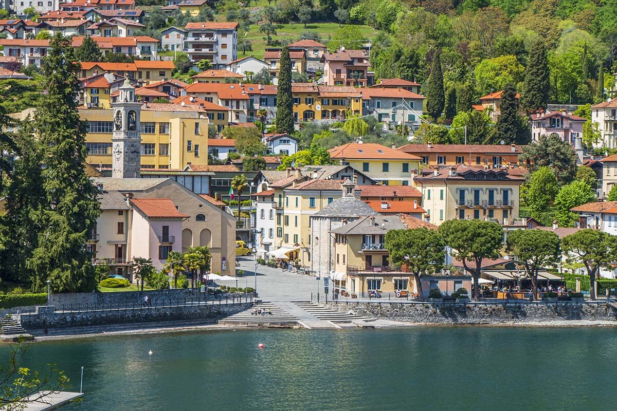 Lenno town on Lake Como, Italy