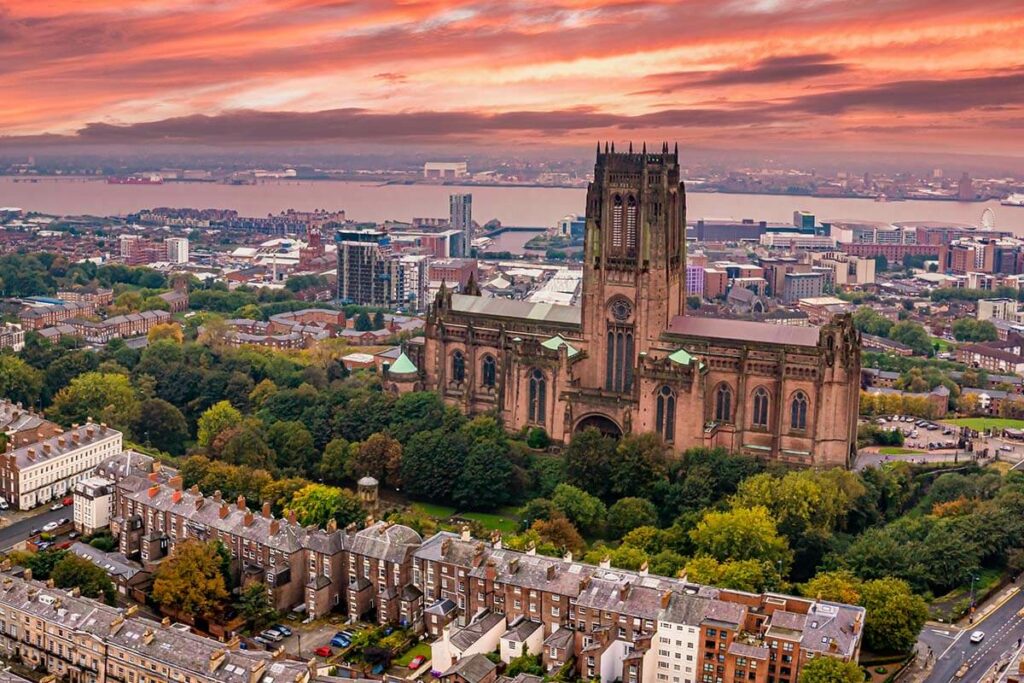 Liverpool skyline and Cathedral