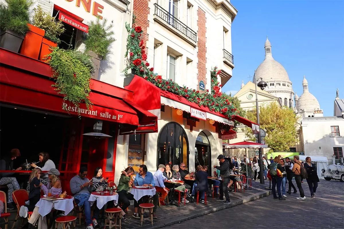 Place du Tertre - one of the must see places in Montmartre
