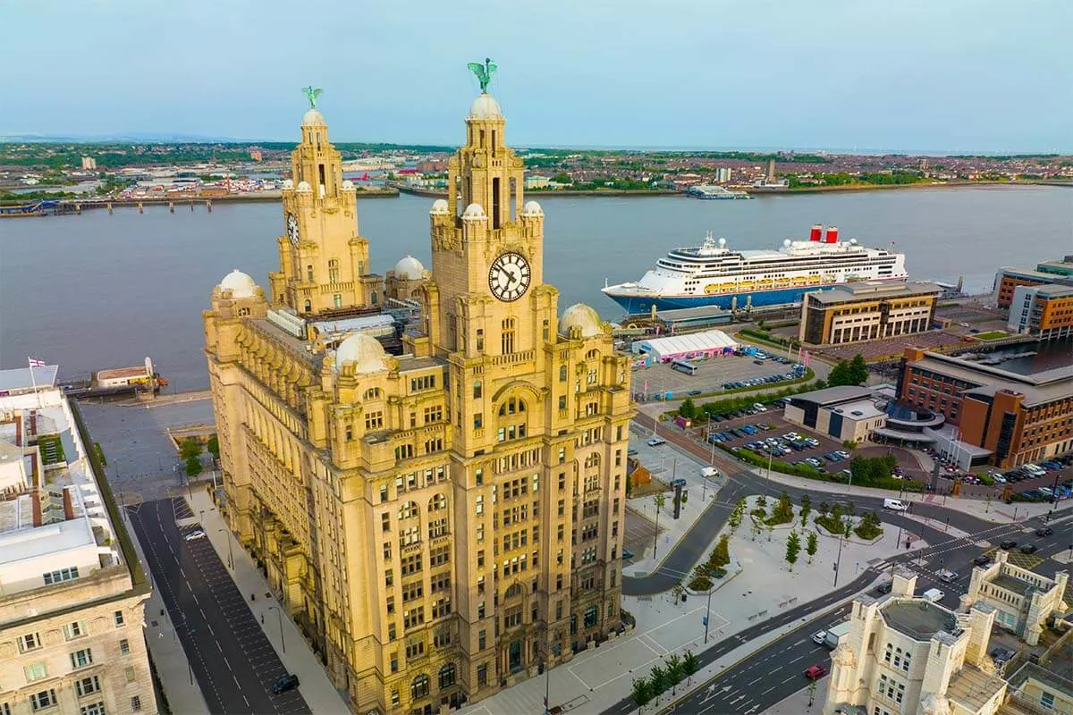 Royal Liver Building in Liverpool UK