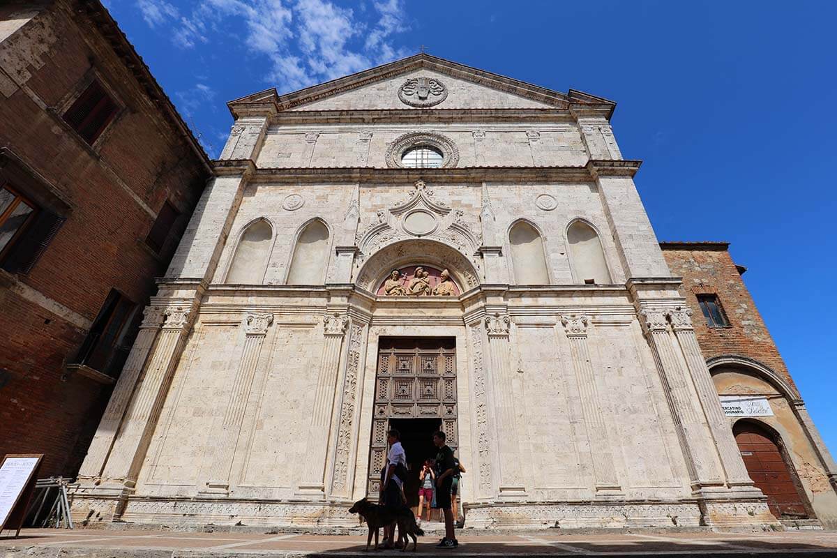 Iglesia de San Agostino en Montepulciano, Italia