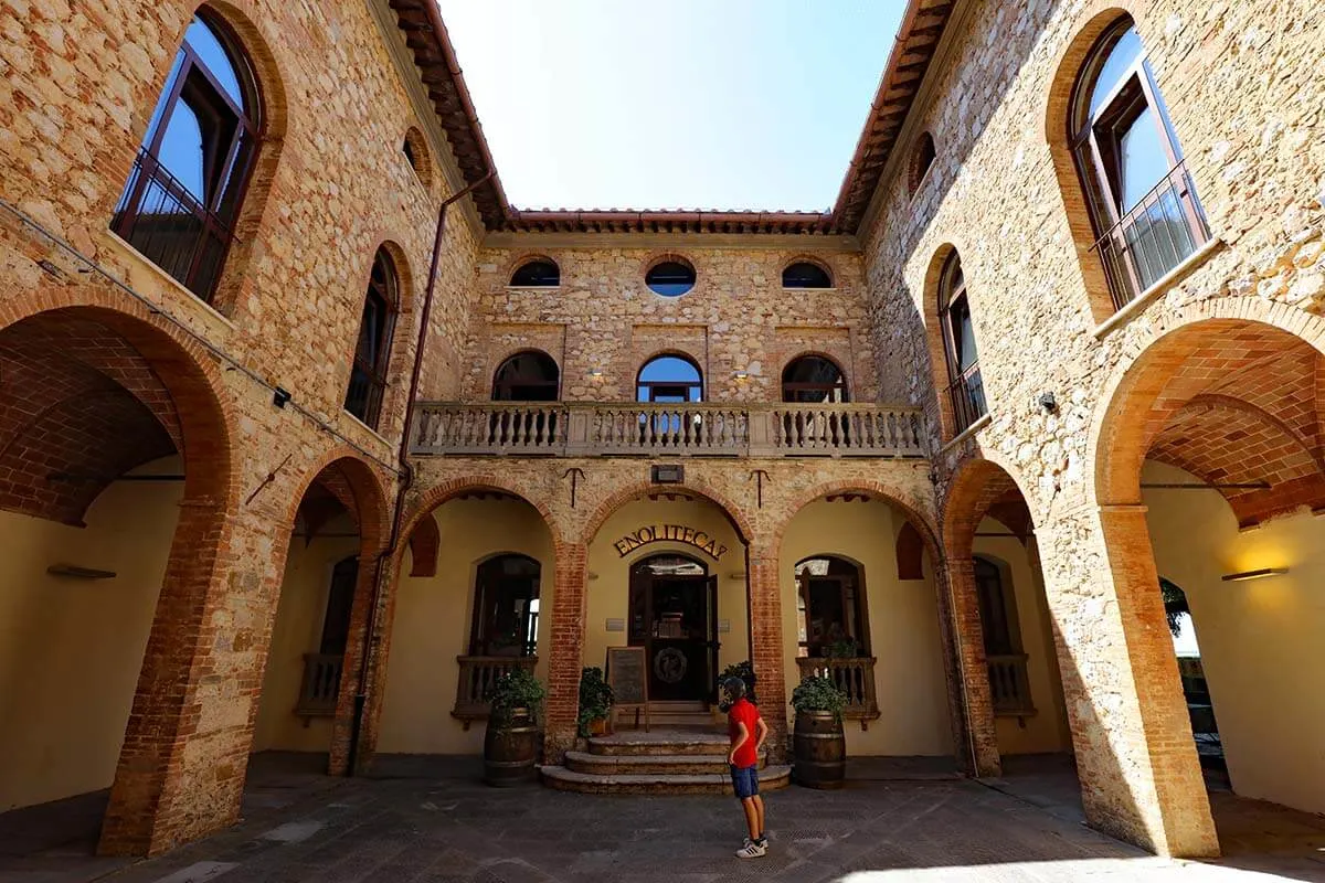 Enoteca at the Medici Fortress in Montepulciano, Italy