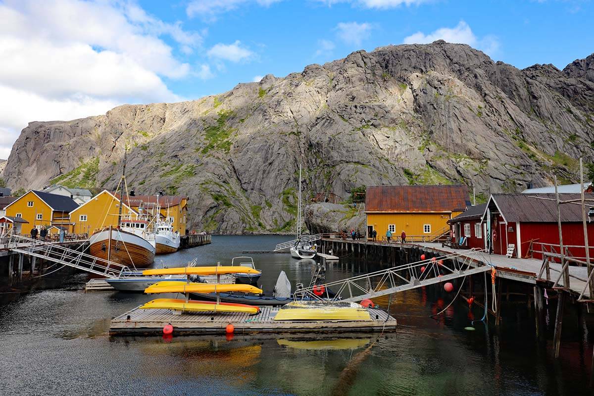 Lofoten rorbuer in Nusfjord village