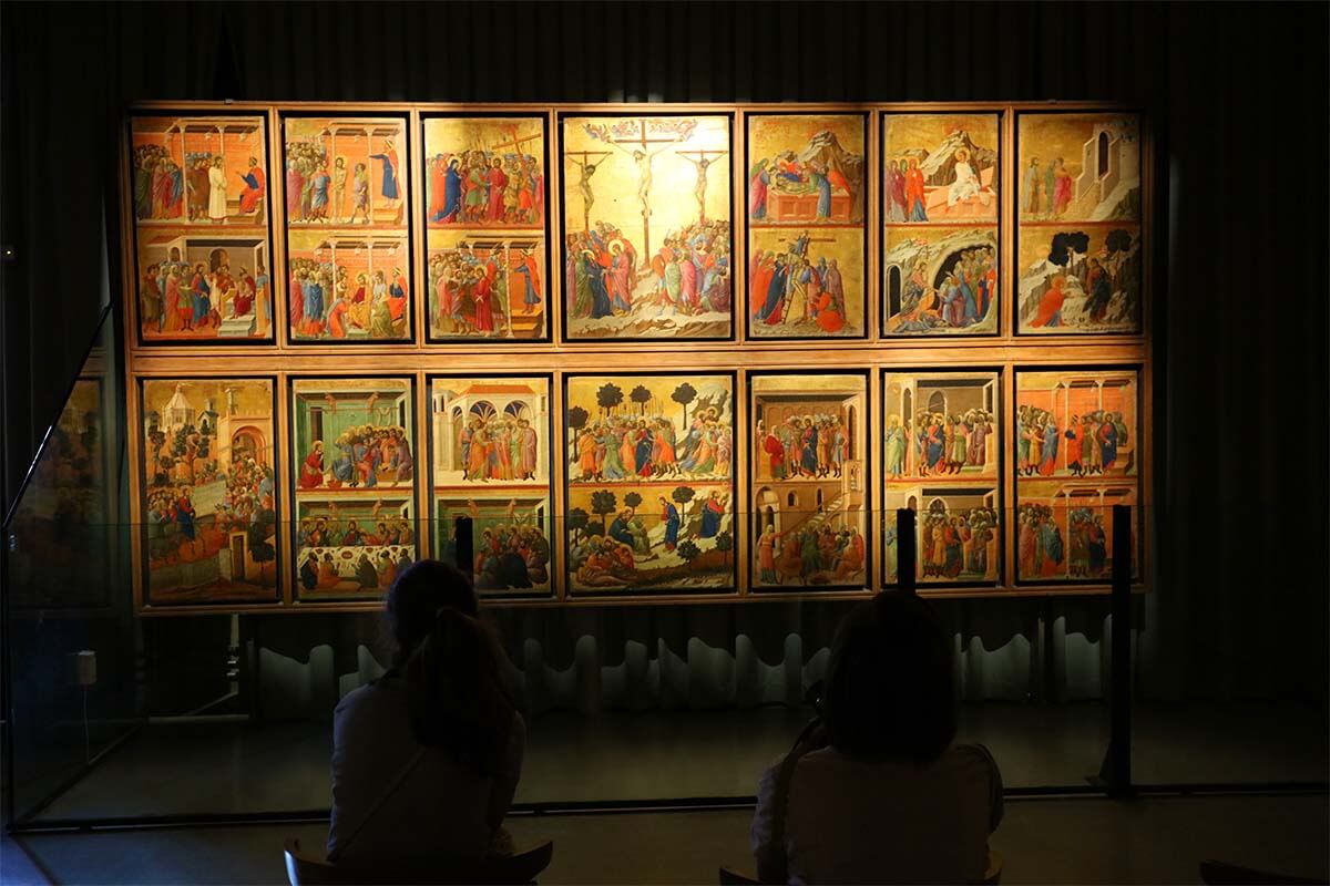 Retablo de la Maestà de Duccio di Buoninsegna, Museo de la Catedral de Siena