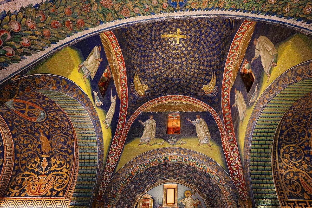Mausoleo di Galla Placidia mosaics in Ravenna, Italy