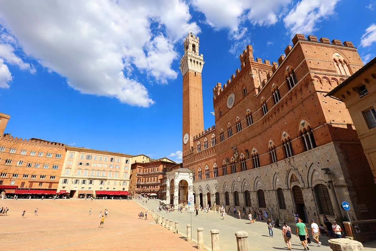 Piazza del Campo in Siena, Tuscany, Italy