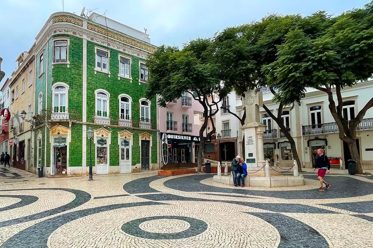 Praca Luis de Camoes in Lagos old town