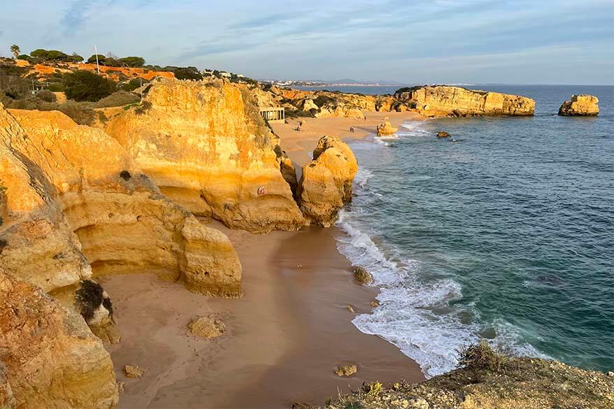 Praia de Sao Rafael - one of the nicest beaches in Algarve Portugal
