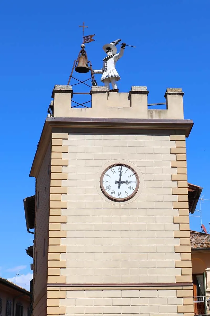 Pulcinella Tower (Torre di Pulcinella) in Montepulciano, Italy