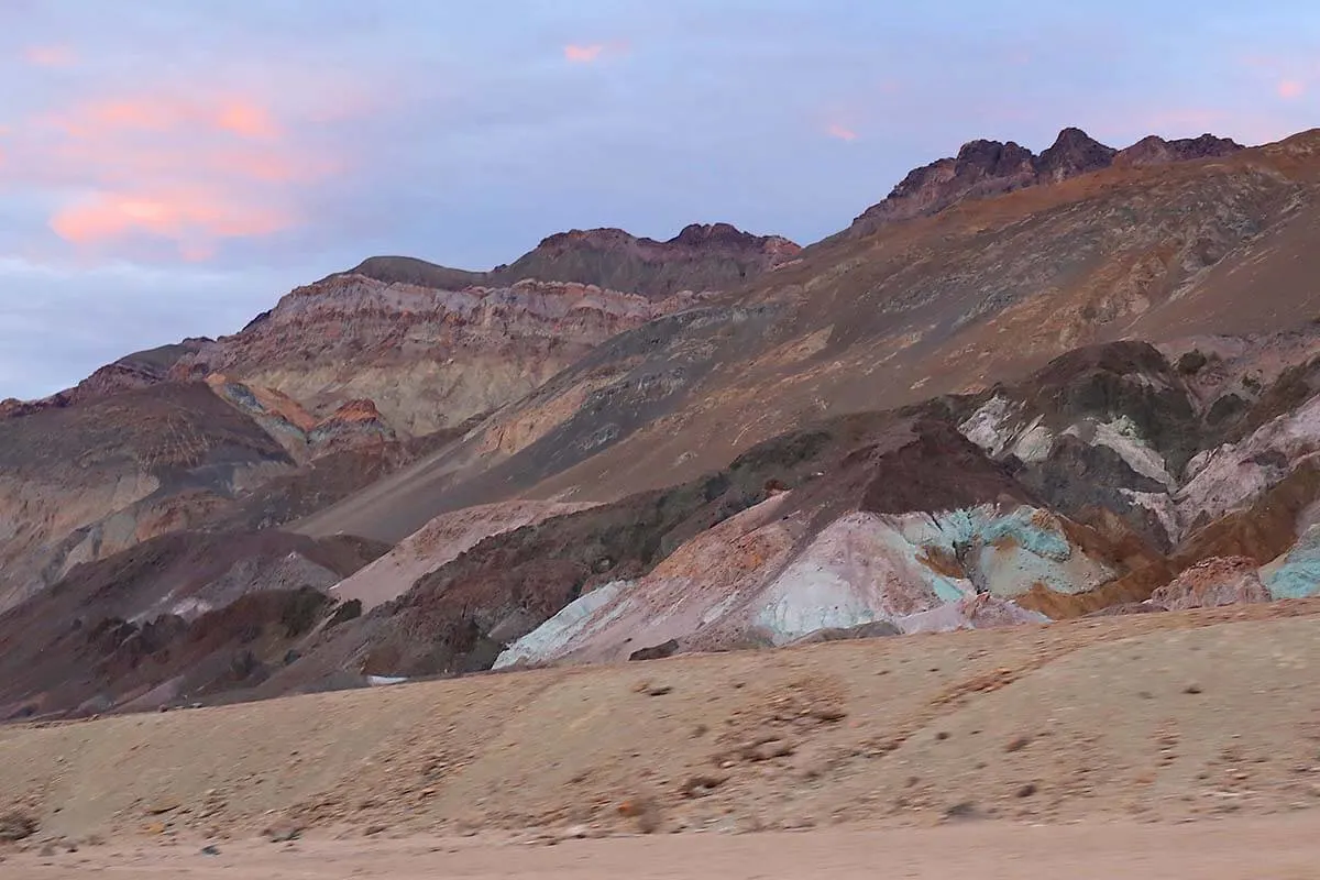 Artist Drive in Death Valley NP