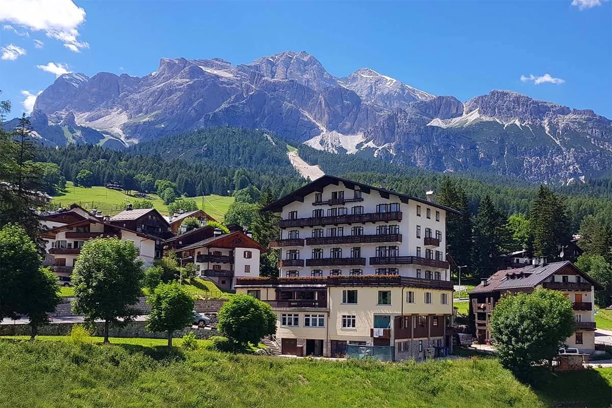 Cortina d'Ampezzo - one of the best towns to stay in the Dolomites, Italy