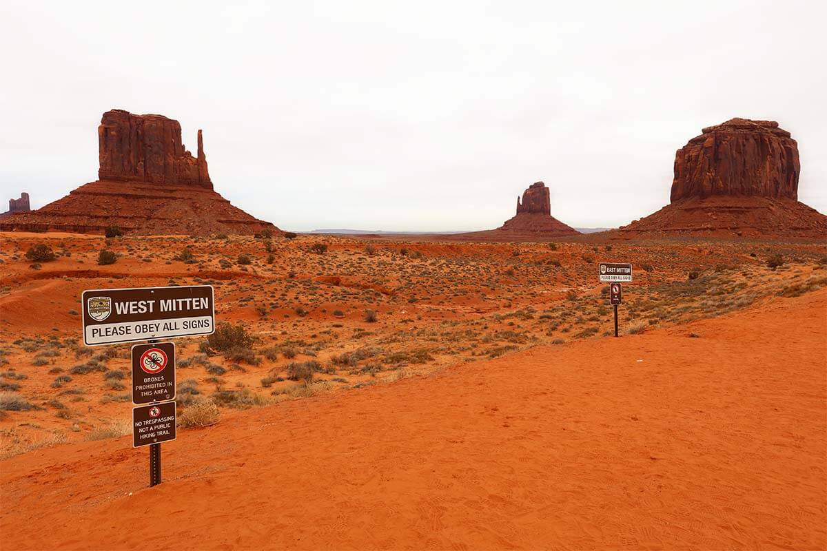 East and West Mittens - Monument Valley Scenic Drive