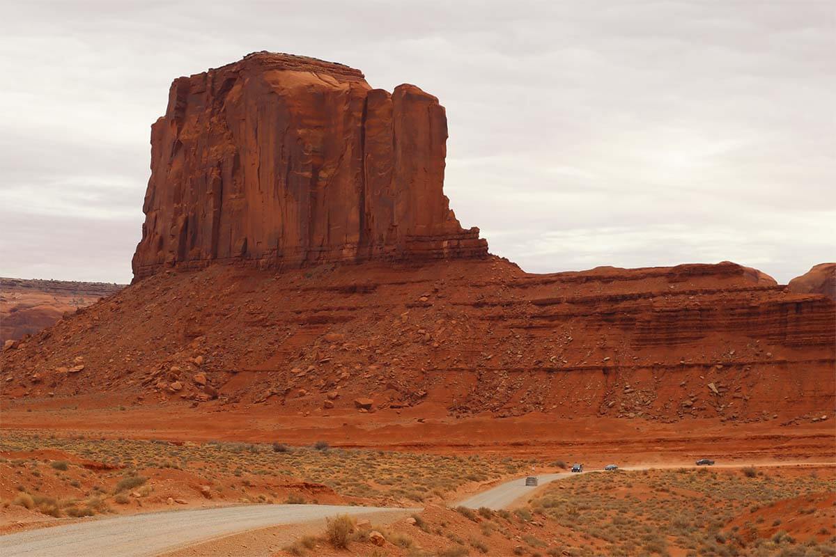 Elephant Butte - one of the places to see when driving the Monument Valley Scenic Drive