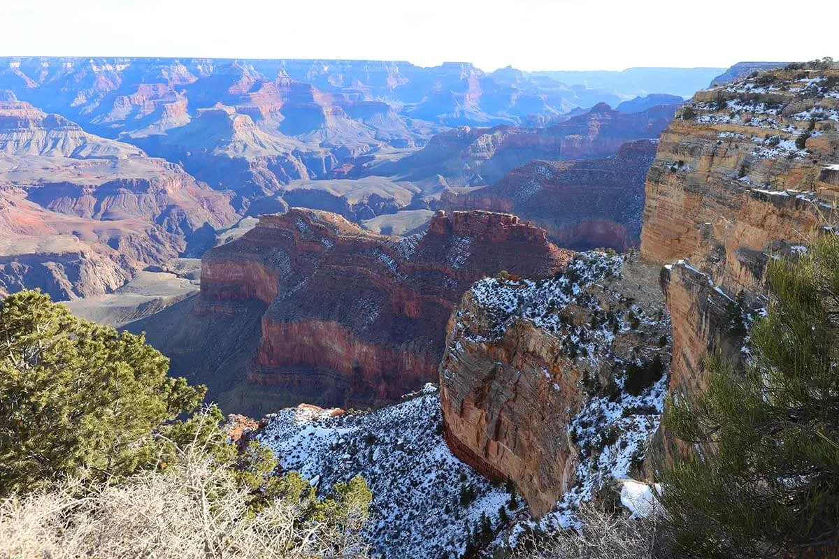 Grand Canyon National Park in winter