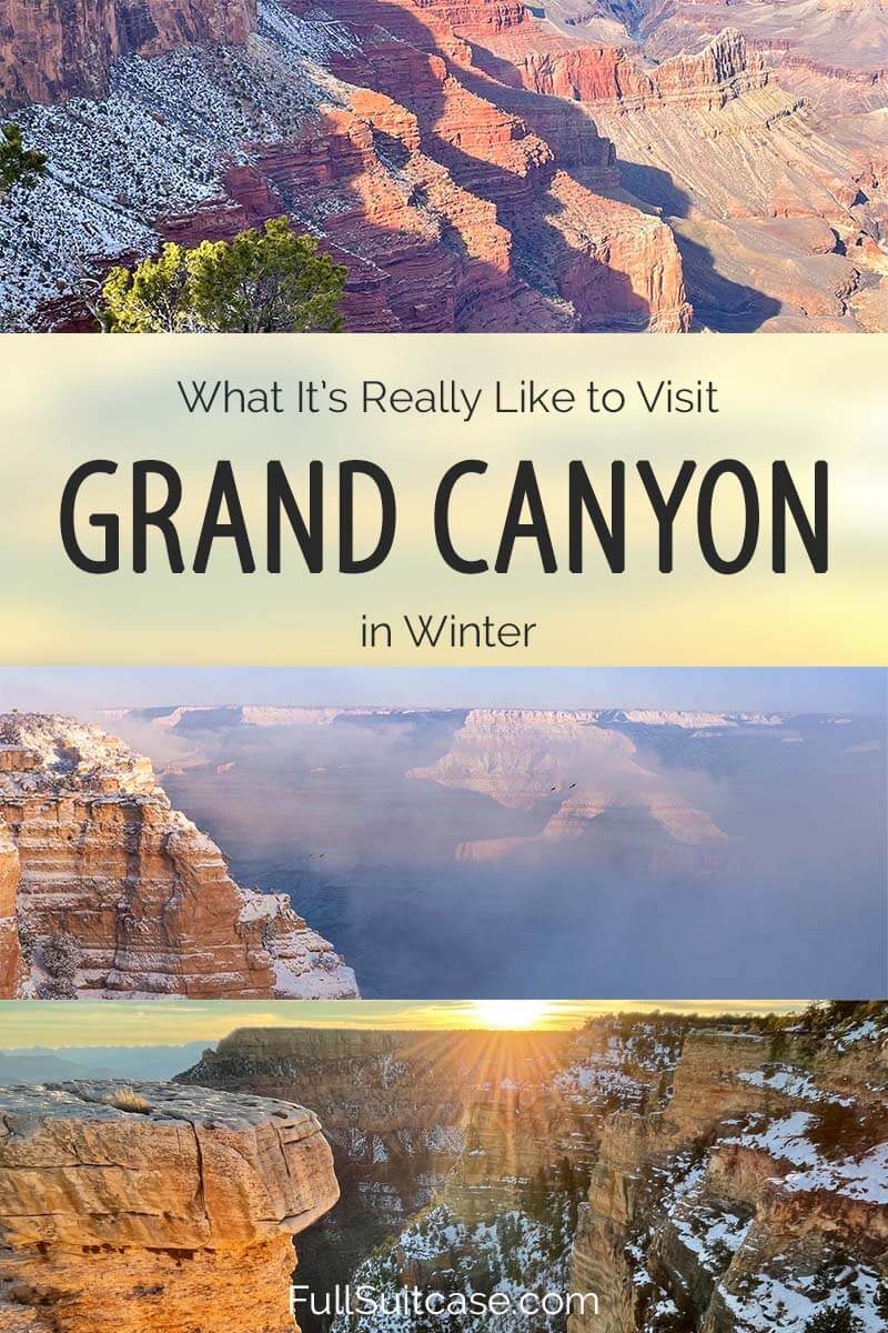 Grand Canyon in winter - things to do and travel tips
