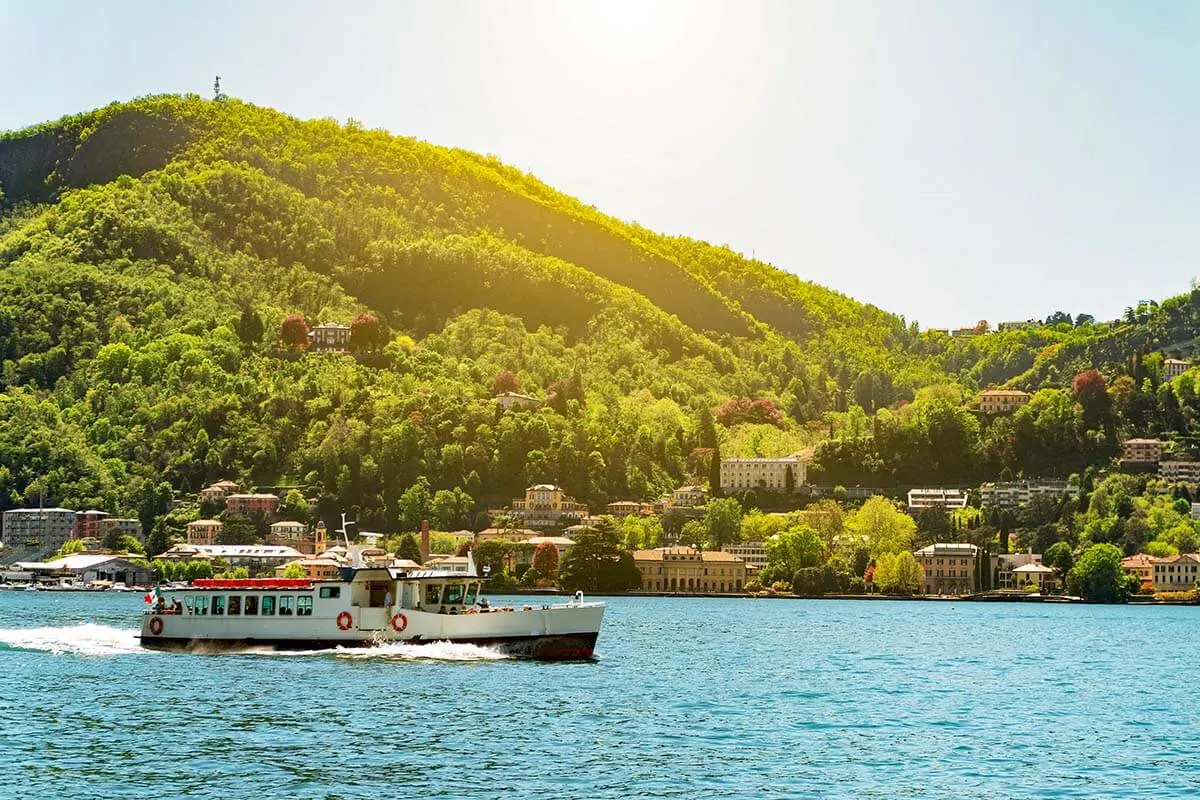 Lake Como boat trip - one of the best things to do in Como, Italy