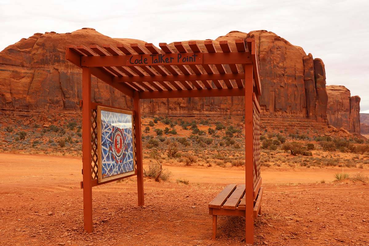 Navajo Code Talkers Point - Monument Valley Scenic Drive
