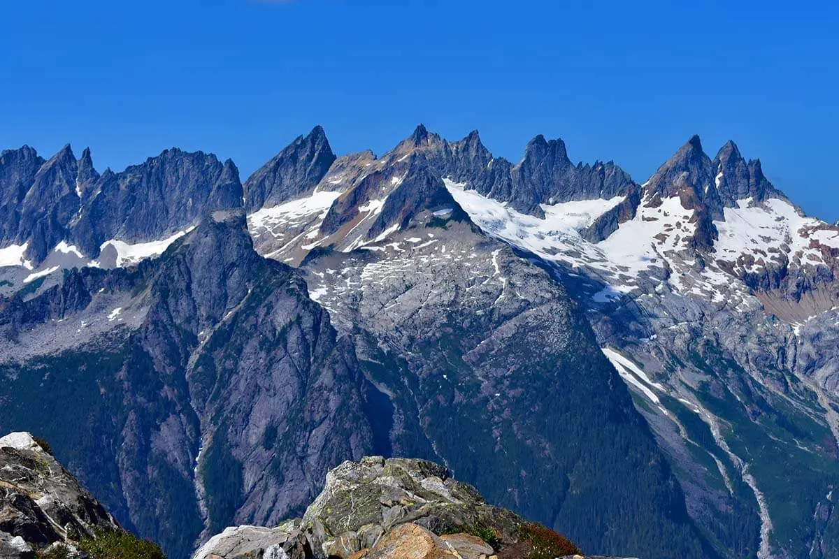 Picket Range view from Trappers Peak, North Cascades, USA