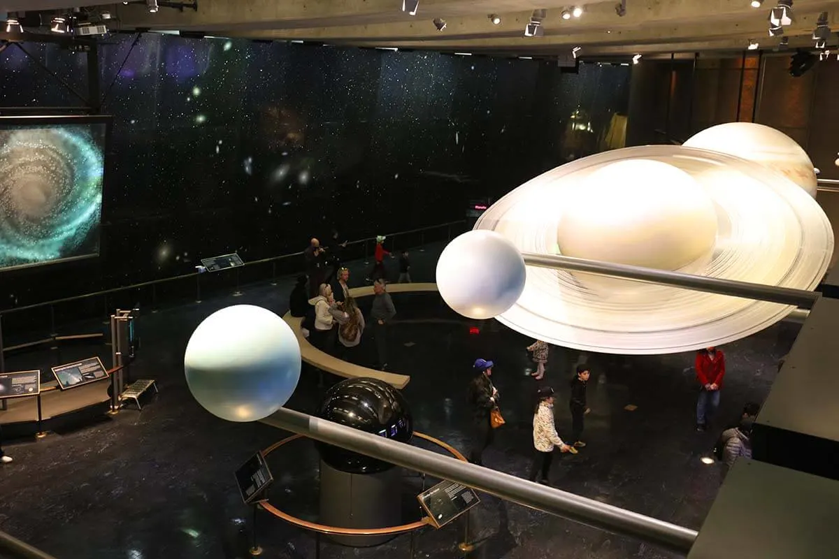 Planetarium museum at Griffith Observatory in Los Angeles