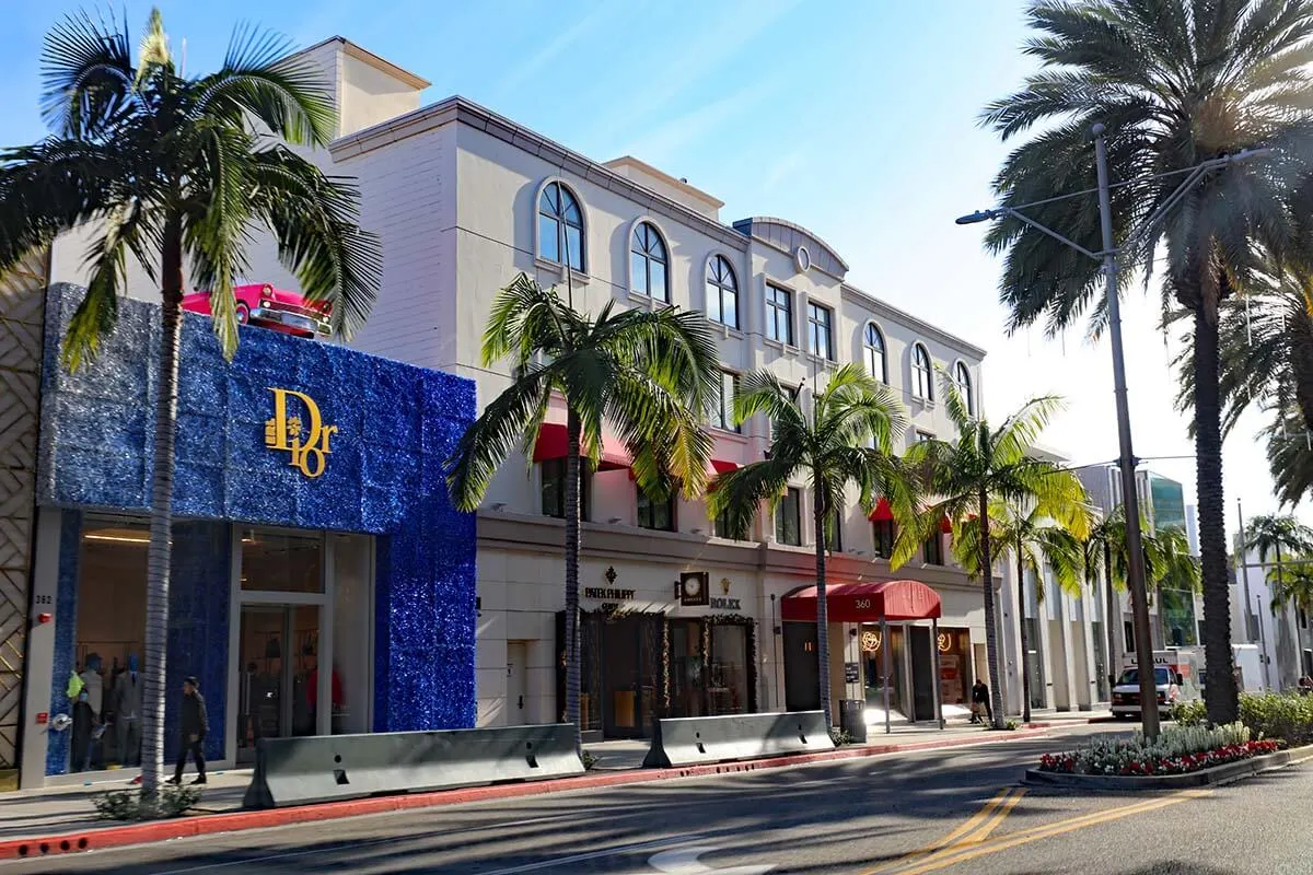 Rodeo Drive in Beverly Hills, Los Angeles, USA