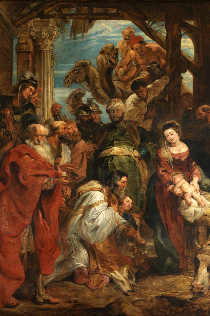 Rubens painting The Adoration of the Magi at KMSKA museum in Antwerp, Belgium