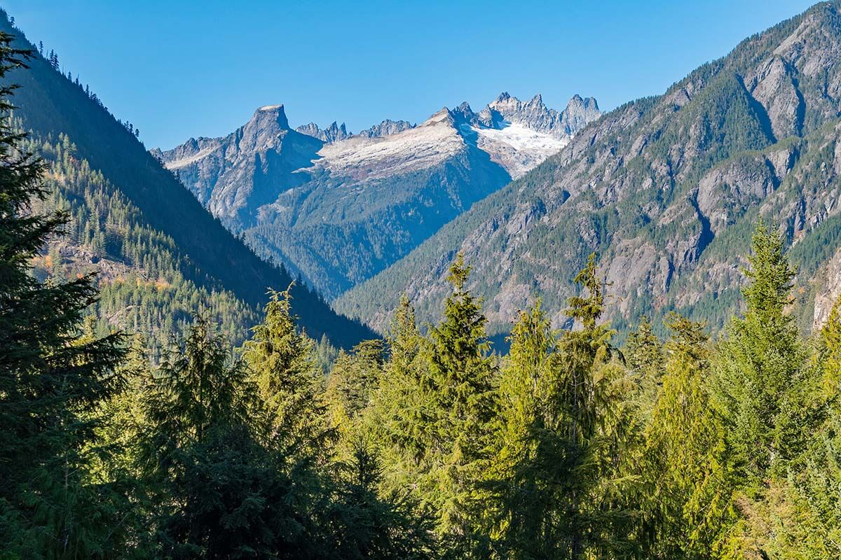 Sterling Munro Trail viewpoint in North Cascades National Park