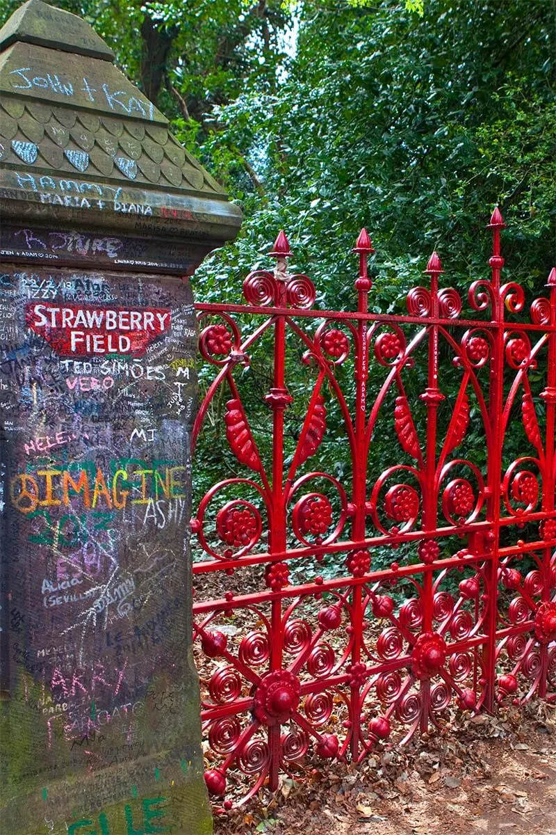 The Beatles sights in Liverpool - Strawberry Field