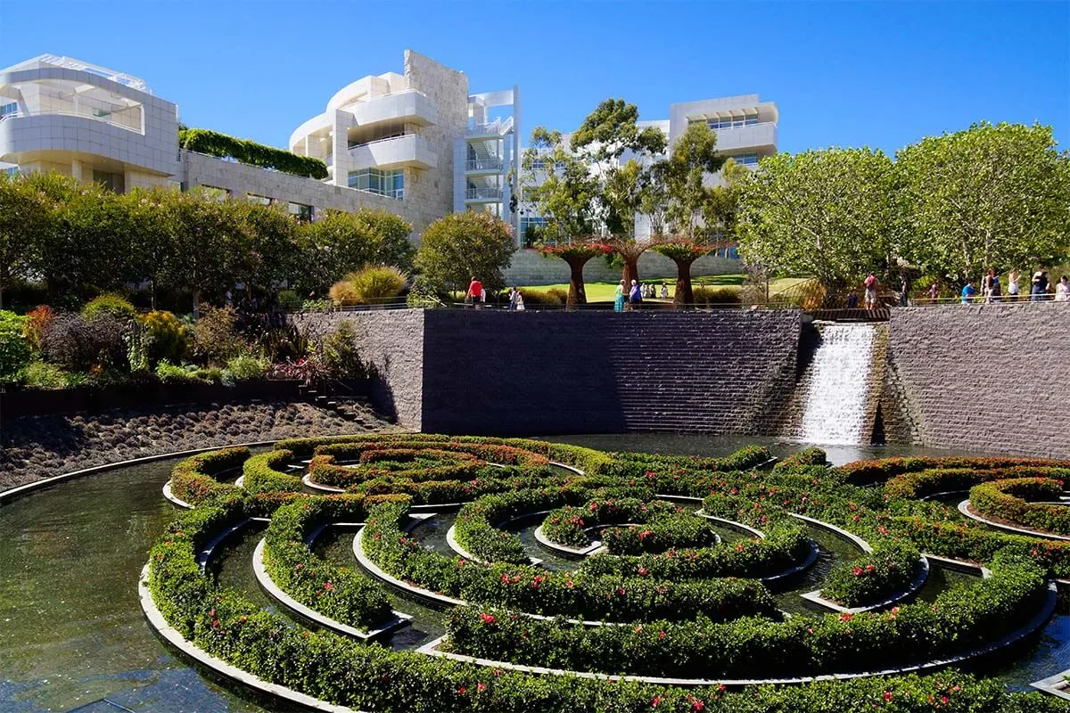 The Getty museum in Los Angeles