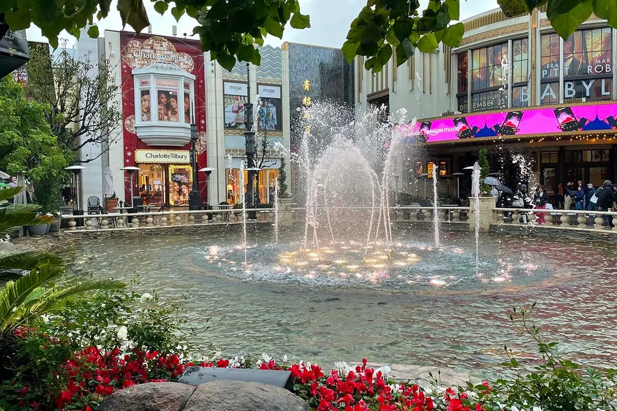 The Grove shopping center in Los Angeles