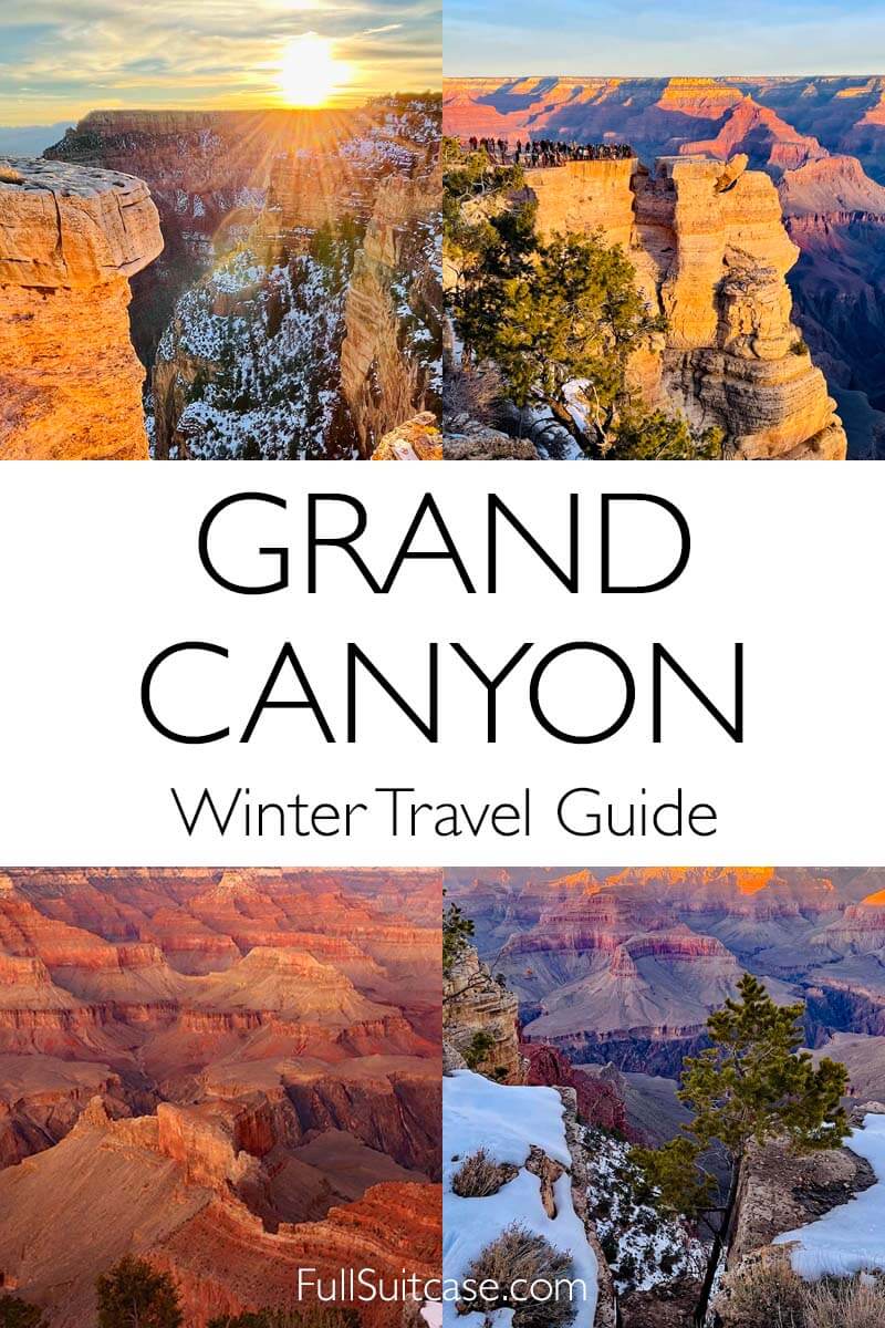 Travel guide to visiting Grand Canyon National Park in winter