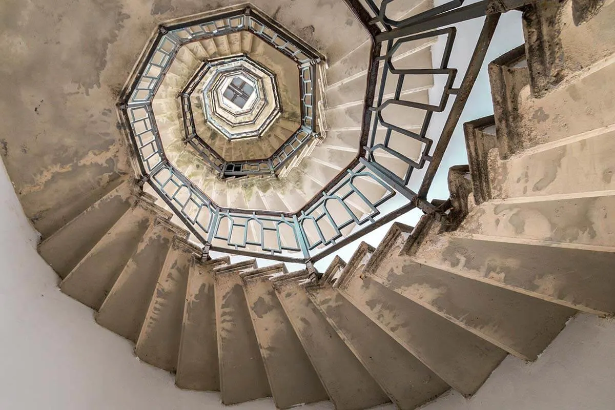 Volta Lighthouse staircase - Faro Voltiano, Brunate, Italy