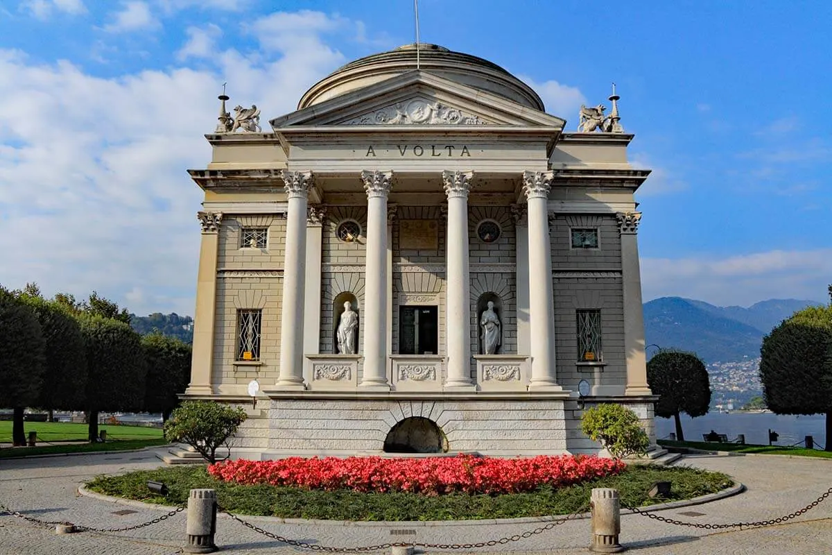 Volta Temple (Tempio Voltiano) in Como, Italy