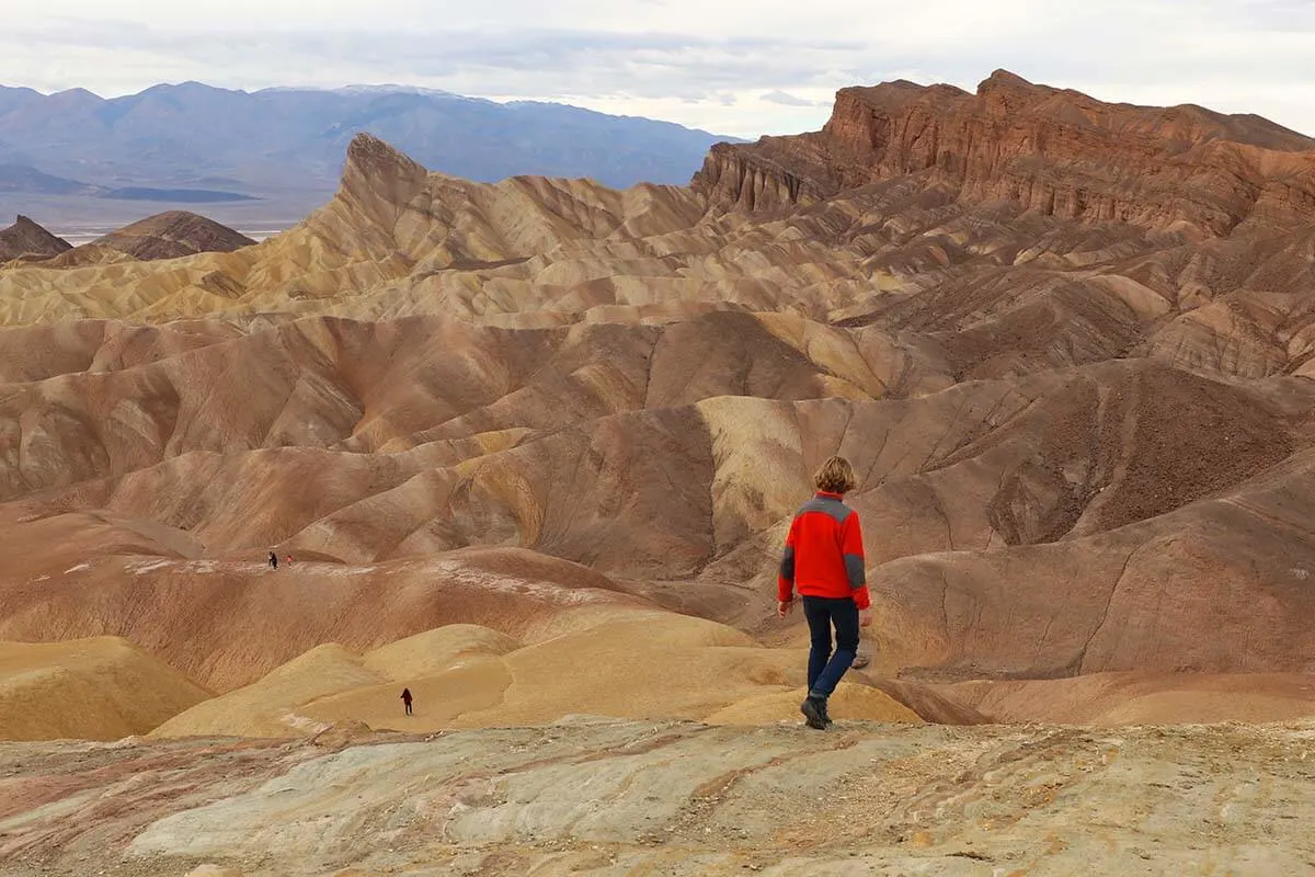 Zabriskie Point - best viewpoint in Death Valley National Park, USA