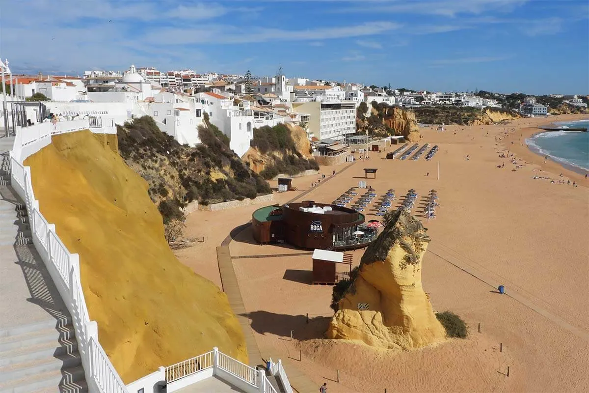 Albufeira skyline view from Esplanada Dr Frutuoso da Silva at Peneco Lift