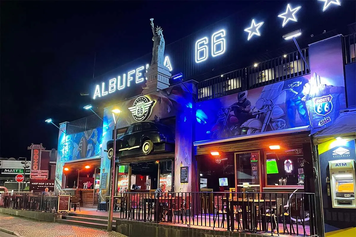 The Strip in Albufeira, Portugal