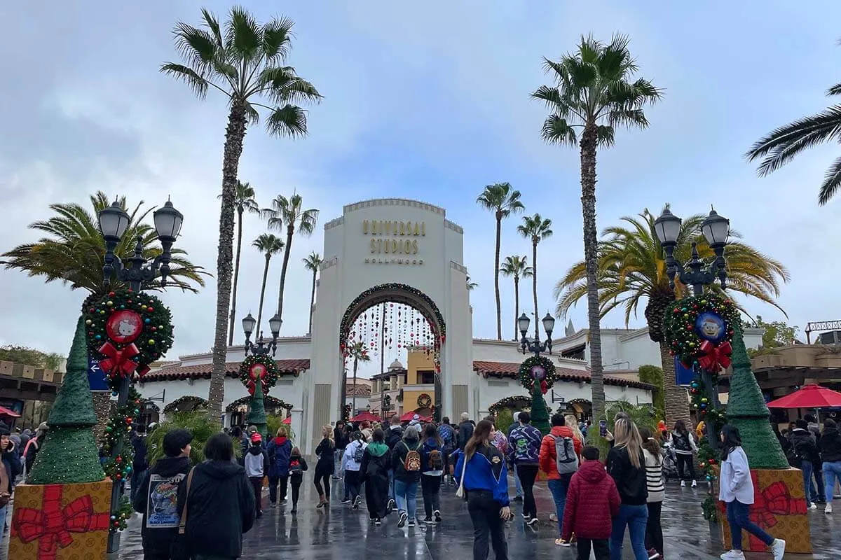 Universal Studios Hollywood at Christmas New Year season