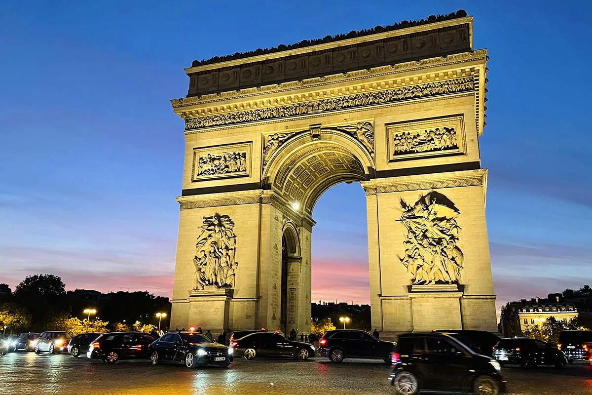 Arco de Triunfo - París itinerario de 1 día