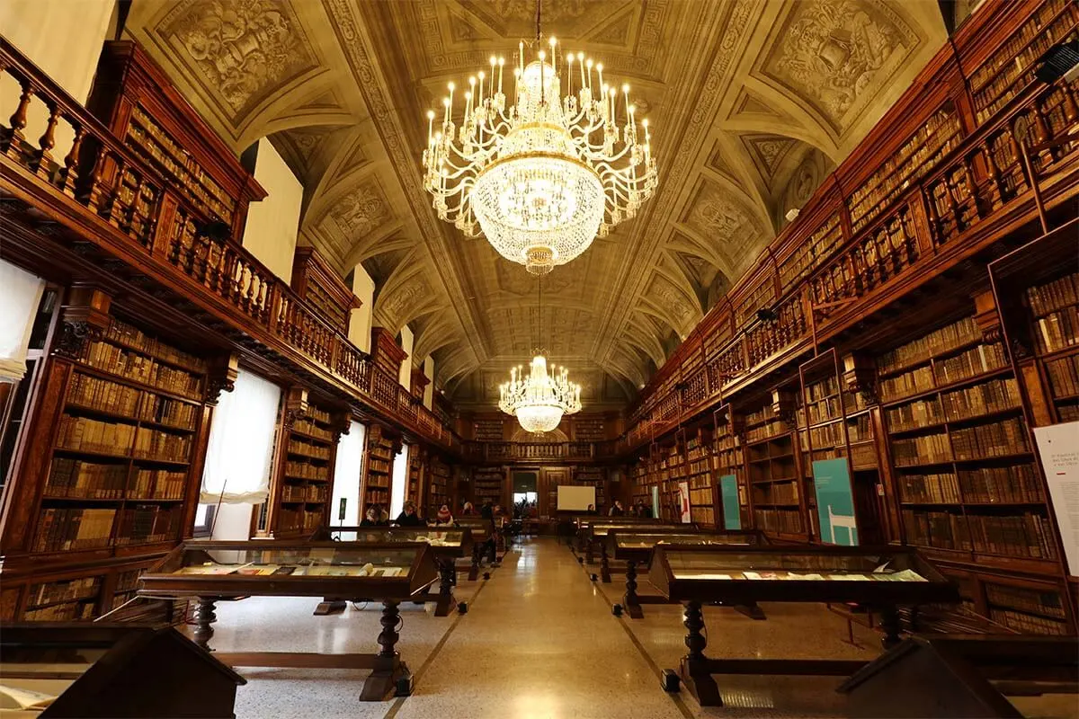 Biblioteca Nacional Braidense en Milán Italia