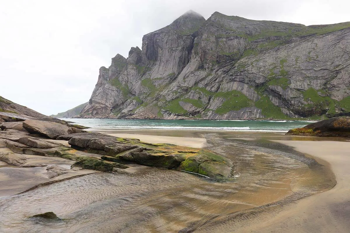 Bunes Beach in Lofoten Norway