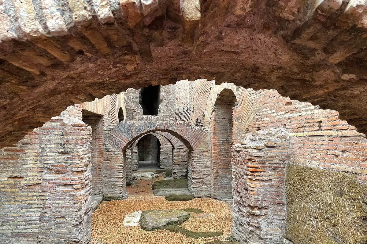 Nivel subterráneo del Coliseo