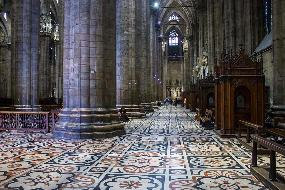 Duomo di Milano cathedral interior