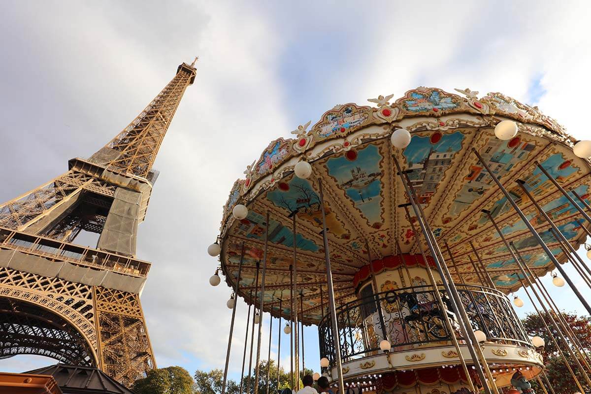 Eiffel Tower and Carrousel - Paris, France