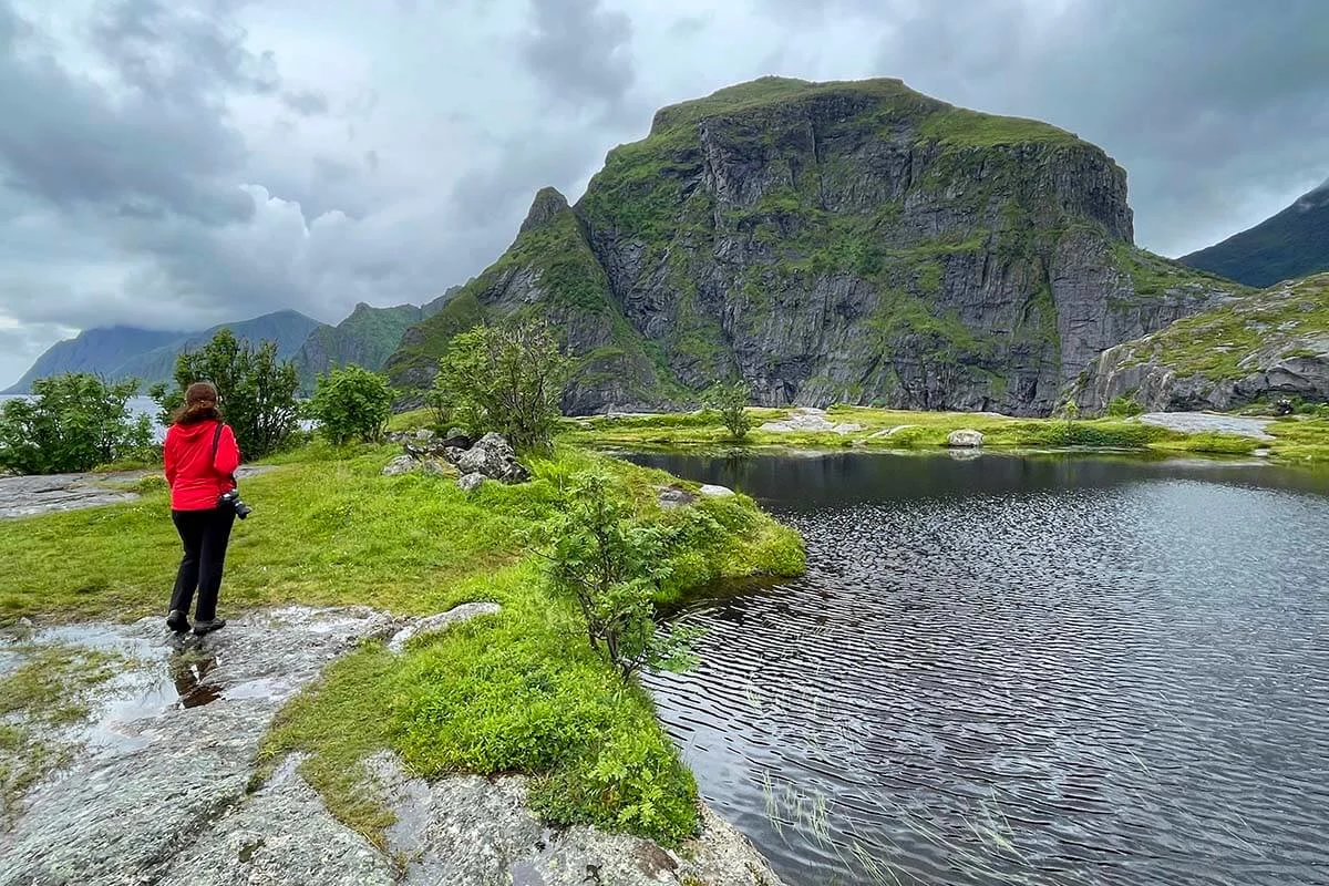 Coastal scenery at A i Lofoten, Norway