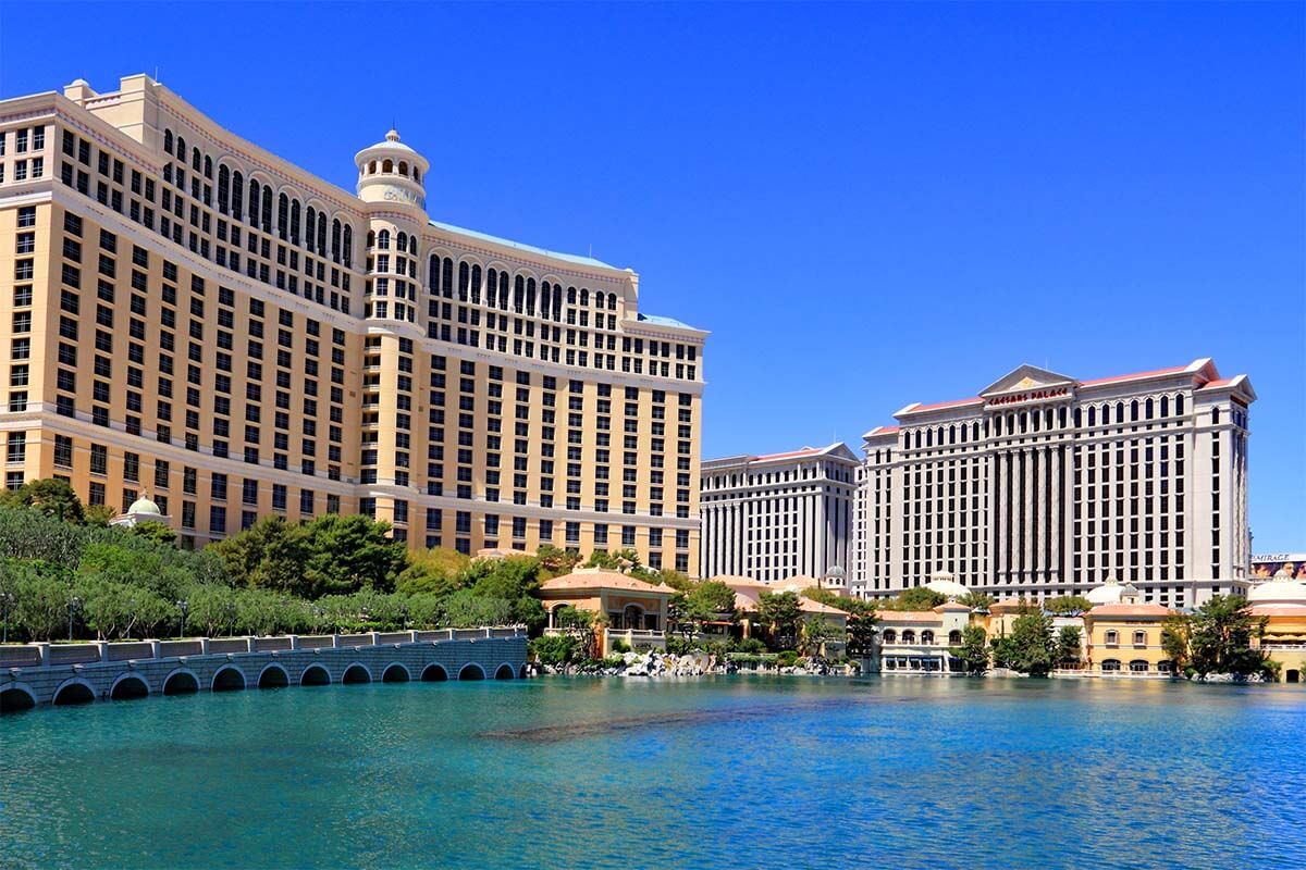 Las Vegas Bellagio Hotel and Caesars Palace