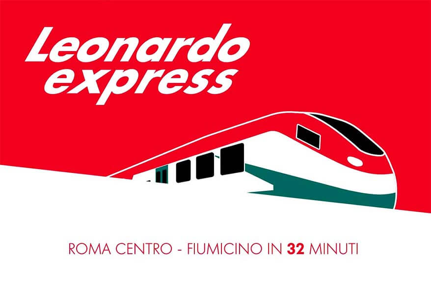Leonardo Express airport transfer to Rome by train