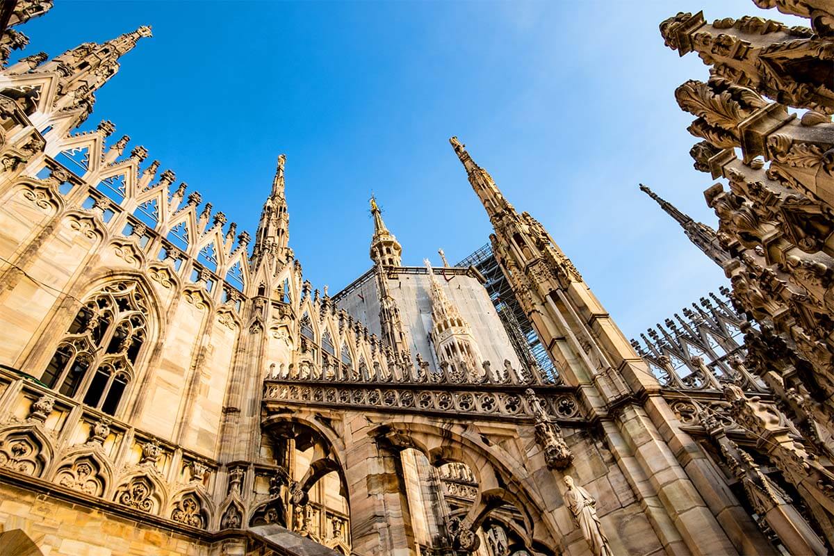 Terrazas de la catedral de Milán